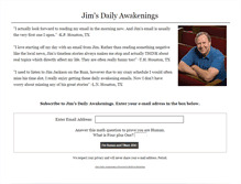 Tablet Screenshot of jimsdailyawakenings.com